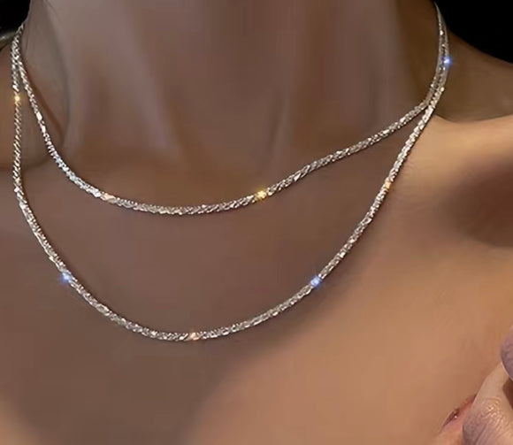 Luxury Sparkling Chain Necklace 18-30