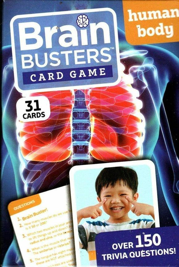 Brain Busters Flash Cards with Over 150 Trivia Questions  (Human Body)