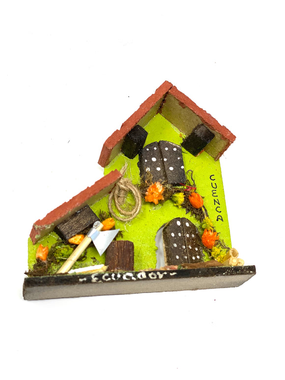Ecuadorian House 2F Fridge Magnet (Green)