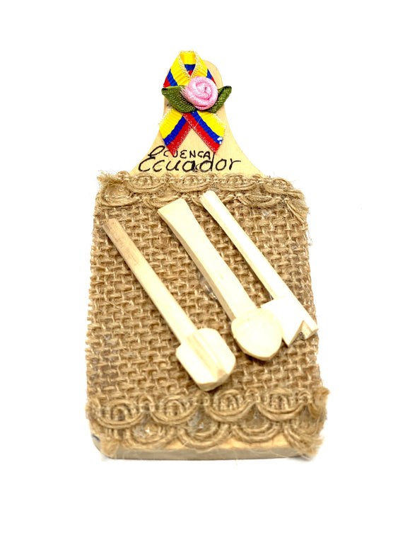 Decorative Ecuadorian Fridge Magnet Spoons