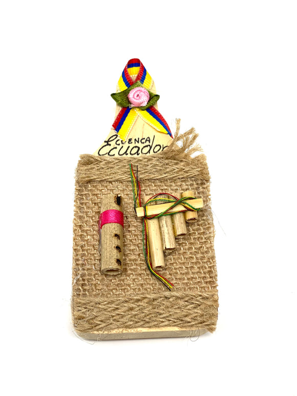 Decorative Ecuadorian Fridge Magnet Flute