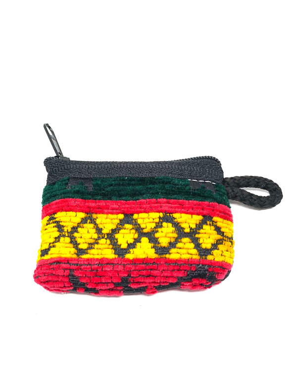 Coin Pouch Rhombuses (Yellow Red)