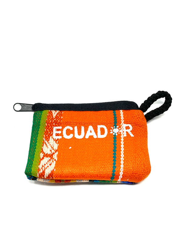 Coin Pouch Ecuadorian Design (Orange)